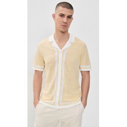 Linen Knit Camp Shirt