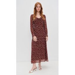 Selma Polka Dot Maxi Dress