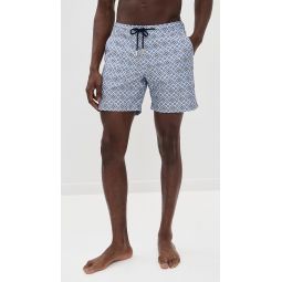 Bulldog Drawcord Paisley Season Swim Shorts 6.25