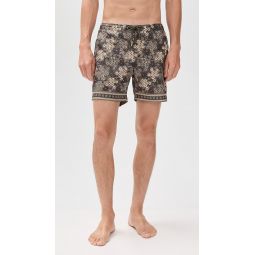 Bulldog Drawcord Paisley Bloom 6 Shorts
