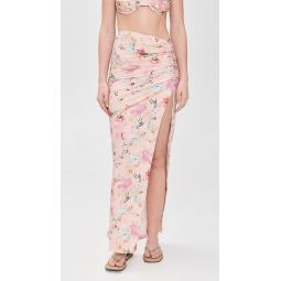 Lily Flower Beach Skirt
