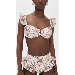Botanic Retro Flutter Bikini Top