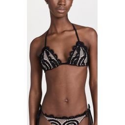 Lace Triangle Bikini Top