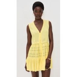 Eyelet Mini Dress
