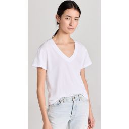 Hendrix Cotton Boxy V Neck Tee