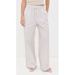 Cotton Poplin Stripe Pants