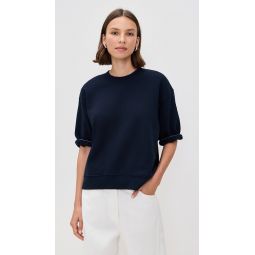 Rebecca French Terry 3/4 Puff Sleeve Sweatshirt