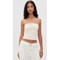Zazie Cotton Strapless Sweater