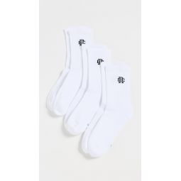 3 Pack Classic Mid Crew Socks