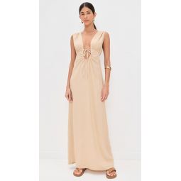 Calli Ruched Front Tie Dress