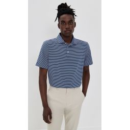 Striped Featherweight Airflow Jersey Polo