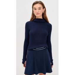Cable Knit Hooded Sweater