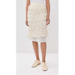 Scrunched Chiffon Skirt