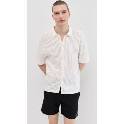 Knit Button Down Polo