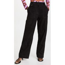 Rose Leather Pants