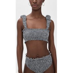 Neci Gingham Bikini Top