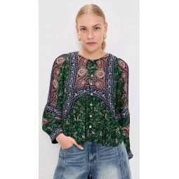 Melba Print Long Sleeve Top