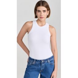 Ali Ribbed Racer Tank Bodysuit