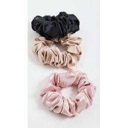 Set of 3 Large Silk Scrunchies
