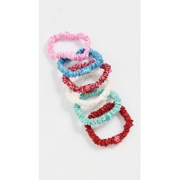 Skinny Scrunchies Set of 6 and Pouch