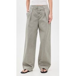 Wide Pleat Chino Pants