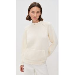 Snap Collar Sweater in Stone