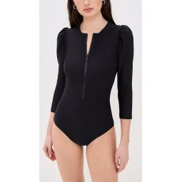 DreamSculpt Puff Sleeve Zip Suit