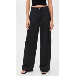 Satin Cargo Pants