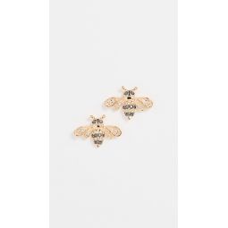 14k Gold Bee Studs