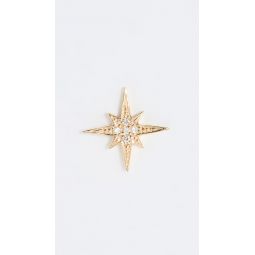 14k Small Starburst Stud