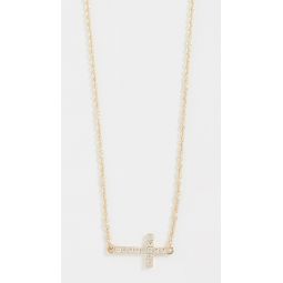 14k Gold Small Cross Necklace