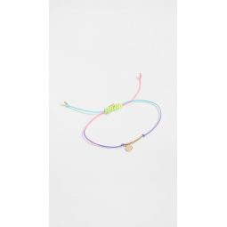 Double Stone Happy Face Cord Bracelet