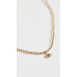 Bezel Evil Eye Charm