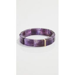 14k Rectangle Bead Bracelet