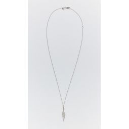 14k Large Lightning Bolt Charm Necklace