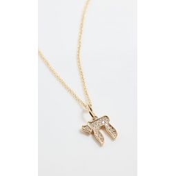 14k Chai Charm Tiffany Chain Necklace