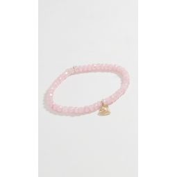 14k Fluted Charm Bracelet