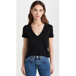 Cindy V Neck High Low Tee