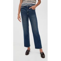 Leah Mid Rise Straight Leg Jeans