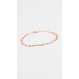 14k Gold Double Chain Bracelet