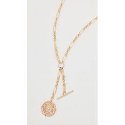 14k Bezel Diamonds Lariat Necklace