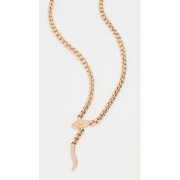 14k Box Chain Snake Necklace