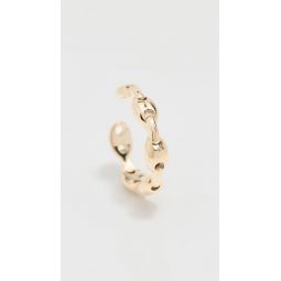 14k Gold Small Mariner Link Hard Ear Cuff