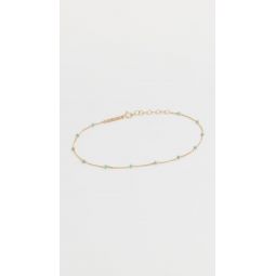 14k Enamel Satellite Chain Anklet