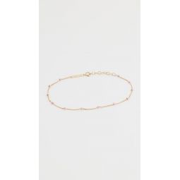 14k Enamel Satellite Chain Anklet