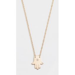 Mini Hamsa Diamond Necklace