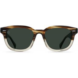 RAEN Ð Myles Ð Unisex Classic Square Sunglasses UV Protection - Marin/Green Polarized Lens (Size 50 MM)