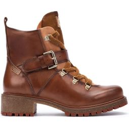 PIKOLINOS Flat Ankle Boots Leather Aspe for Woman