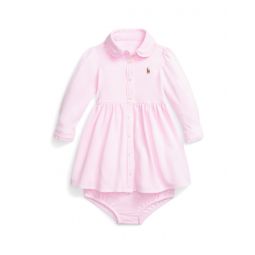 Polo Ralph Lauren Kids Oxford Mesh Dress & Bloomer (Infant)