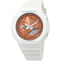 G-Shock White Precious Heart Series GMAS2100WS-7A White/Orange